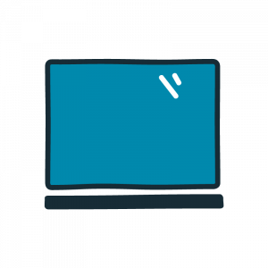 graphic icon of laptop