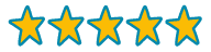 5 yellow stars